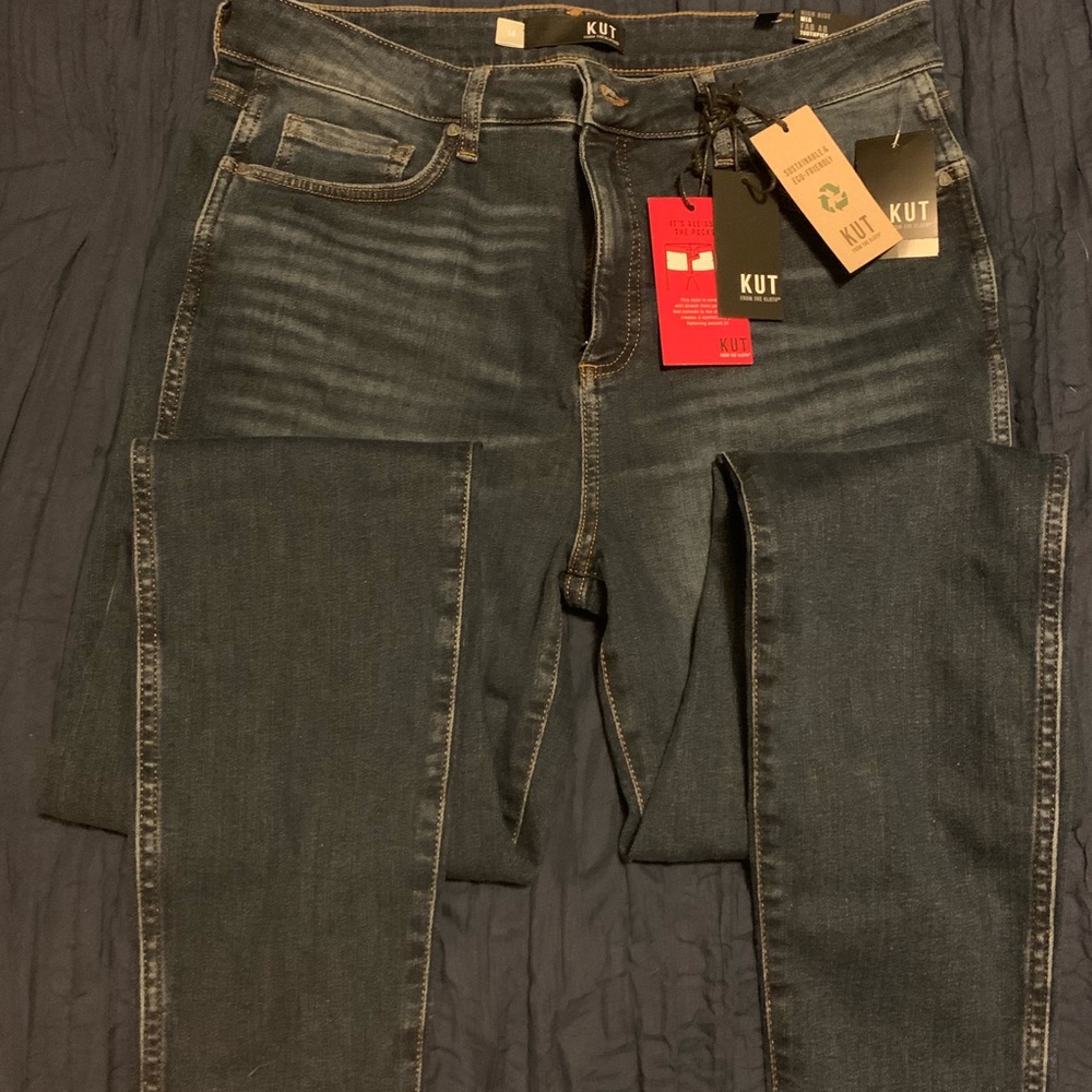 Kut From the Kloth new with tags Fab Ab Toothpick Skinny Jeans Size 14